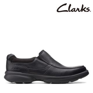 【Clarks】男鞋Bradley Free寬楦輕量荔枝紋套入休閒鞋(CLM53160C)
