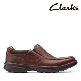 【Clarks】男鞋Bradley Free寬楦輕量荔枝紋套入休閒鞋(CLM54366C)