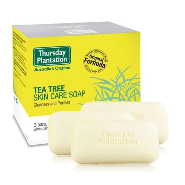 【ThursdayPlantation 星期四農莊】茶樹精油潔膚皂(3入盒裝)