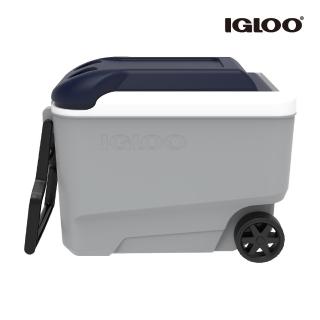 【IGLOO】MAXCOLD 系列五日鮮 40QT 拉桿冰桶 34814(保冷、保鮮、露營、冰桶、拉桿冰桶)