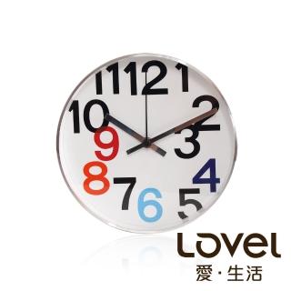 【WUZ 屋子】LOVEL 20cm普普風鋁框時鐘-率性彩(C723-WH)