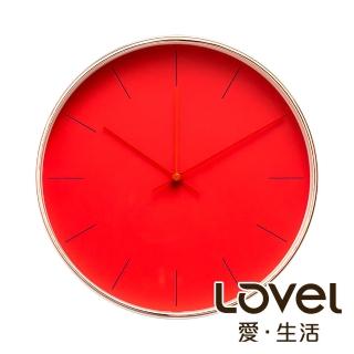 【WUZ 屋子】LOVEL 25cm GOLDEN AGE靜音機芯掛鐘-夕色橙紅(T722RD-RG)