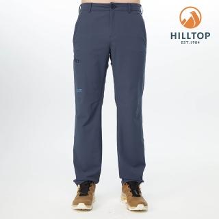 【Hilltop 山頂鳥】Expedition Zip-off 男款超潑水抗UV彈性拉鍊口袋戶外休閒長褲 PS07XME4 藍