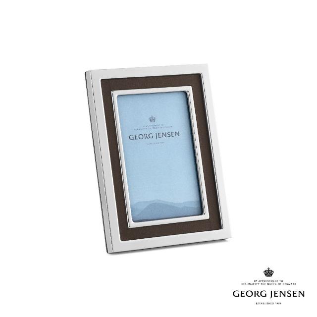 【Georg Jensen 官方旗艦店】MANHATTAN 相框 小號(不鏽鋼、皮革)