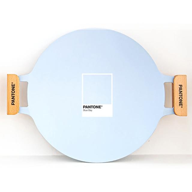 【PANTONE】韓國 PANTONE GRIDDLE 鑄造烤盤-海沫藍(33cm)
