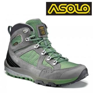 【ASOLO】女款 GTX 中筒輕量健走鞋 Landscape GV A40507/A853 樹籬灰(防水透氣、輕便、黃金大底、休閒)