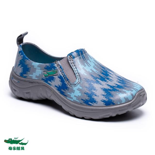 【母子鱷魚】-官方直營-漸進色彩免綁帶休閒鞋-藍