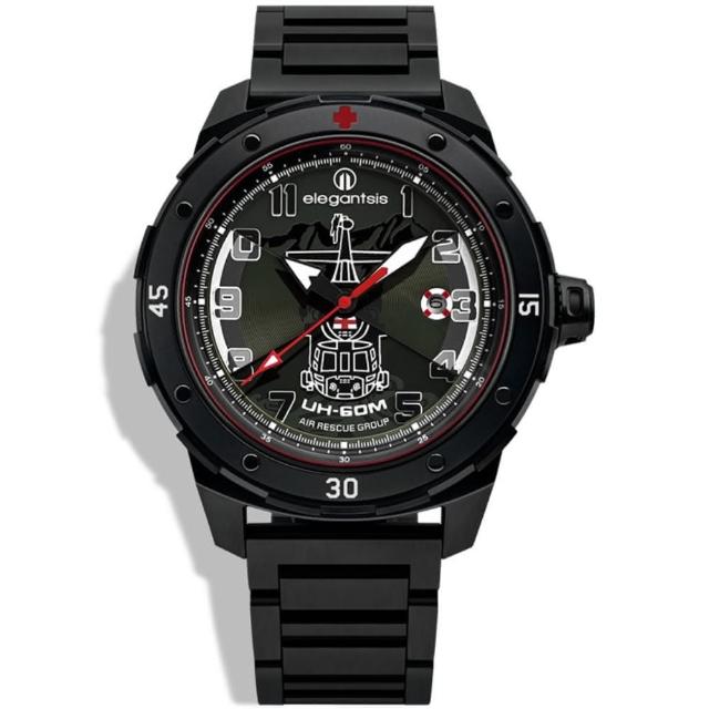 【elegantsis 愛樂時】「空軍救護隊」機械腕錶/限量版  45.5mm(ELJO48MAS-ARG-8G03MA)