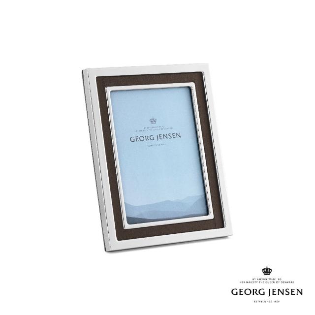 【Georg Jensen 官方旗艦店】MANHATTAN 相框 中號(不鏽鋼、皮革)