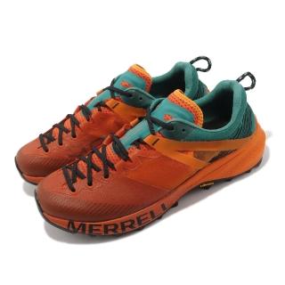 【MERRELL】越野跑鞋 MTL MQM 男鞋 夕陽橘 湖水綠 戶外 機能 黃金大底 郊山(ML067155)