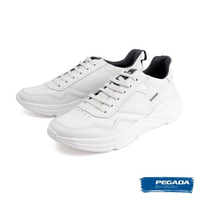 【PEGADA】巴西時尚厚底綁帶休閒鞋 白色(118802-WH)
