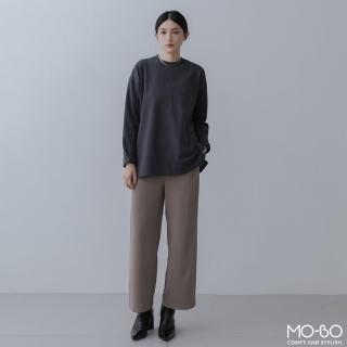 【MO-BO】簡約魅力口袋斜釦寬褲(褲子)