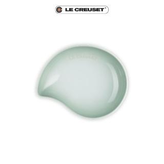 【Le Creuset】瓷器繁花系列葉形盤20cm(湖水綠)