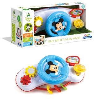【Disney 迪士尼】米奇推車吊掛方向盤(嬰幼童玩具)