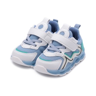 【鞋全家福】14-16cm BABYLON 寶寶電燈底運動鞋 藍 中小童鞋