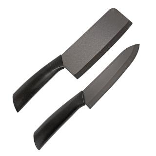 【Artist精選】黑陶瓷刀二件組(主廚刀+切菜刀)