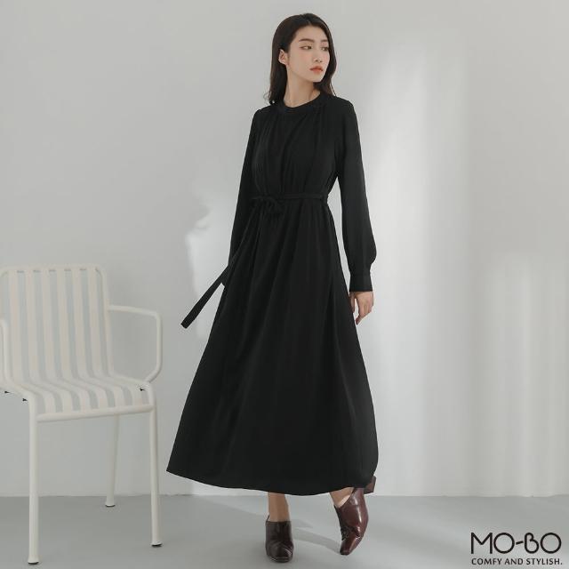 【MO-BO】質感簡約小立領洋裝(洋裝)