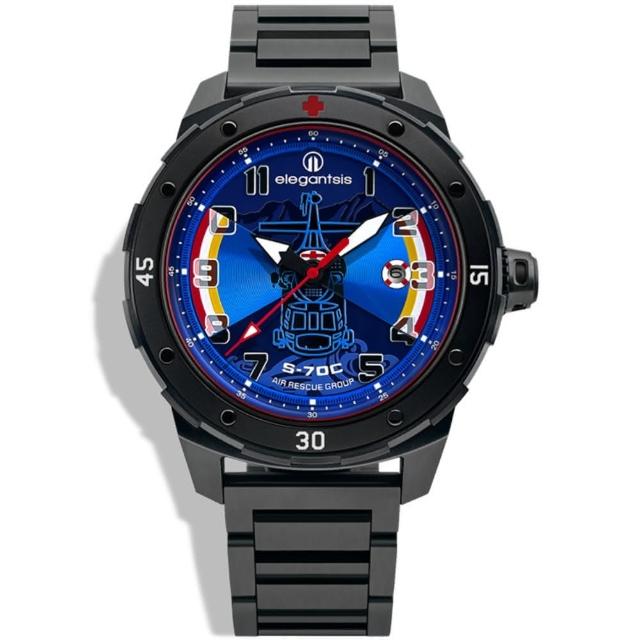 【elegantsis 愛樂時】「空軍救護隊」機械腕錶 限量版 / 45.5mm(ELJO48MAS-ARG-8U02MA)