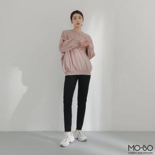 【MO-BO】日系棉質連袖羅紋上衣(上衣)