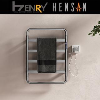 【HENSAN 亨力衛浴】F-2013-SG 電熱毛巾桿-槍灰色(毛巾架)