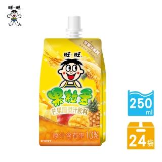 【旺旺】果粒多芒果鳳梨汁飲料 250ml*24入/箱(雙口味果汁)