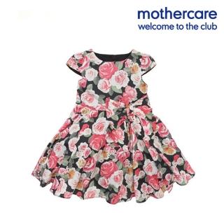 【mothercare】專櫃童裝 女童花朵短袖洋裝(3-7歲)