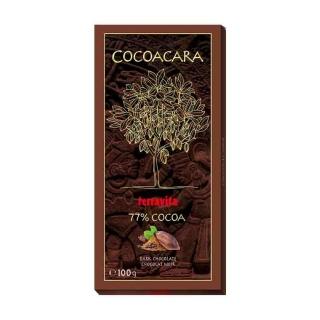 即期品【Cocoacara】波蘭精選77%純黑巧克力100g/片(效期：2024/08/31)
