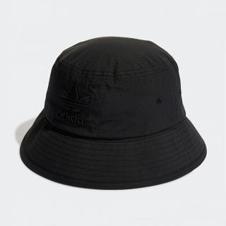 【adidas 愛迪達】帽子 漁夫帽 運動帽 遮陽帽 三葉草 黑 HL9321
