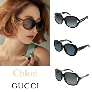【Chloe’ 蔻依】GUCCI 精品膠框太陽眼鏡組合(多款任選)