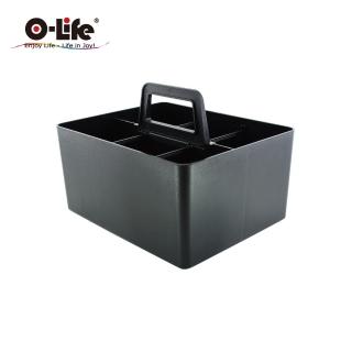 【O-Life】手提式整理收納盒(收納盒 辦公用品 化妝品收納 工具箱 手提盒)