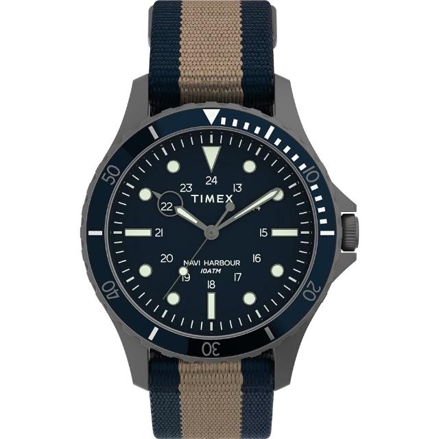 【TIMEX】天美時 風格系列 經典手錶  藍x棕褐x黑 TXTW2U90100