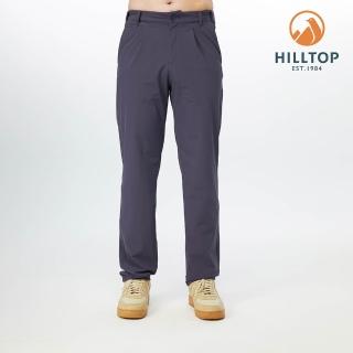 【Hilltop 山頂鳥】Cross-functional 男款多口袋吸濕快乾抗UV腰圍可調彈性長褲 PS07XME9 灰