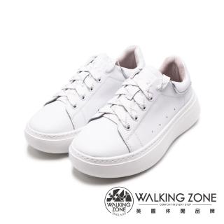 【WALKING ZONE】女 厚底增高休閒鞋 女鞋(白)