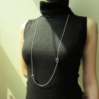 【mittag】dots necklace_點點項鍊(黑色 尖晶石 氣質 情人節 生日禮 閨蜜禮 項鍊)