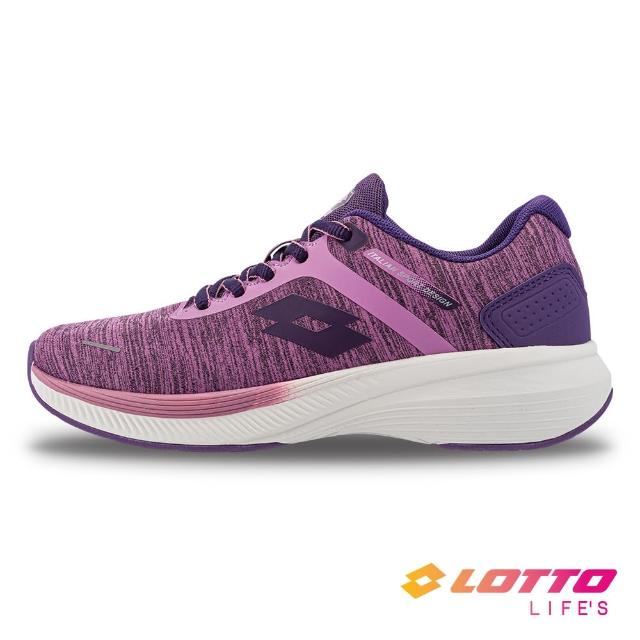 【LOTTO】女 輕步 防潑水輕量跑鞋(粉紫-LT2AWR7127)