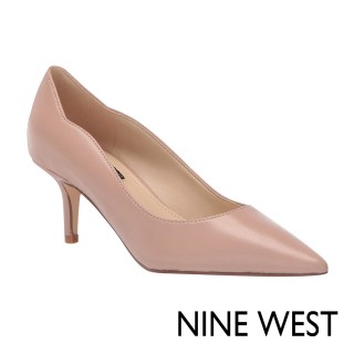 【NINE WEST】ABALINE 尖頭跟鞋-藕粉色