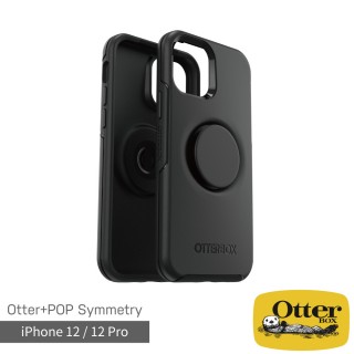 【OtterBox】iPhone 12 / 12 Pro 6.1吋 Symmetry炫彩幾何泡泡騷保護殼(黑)