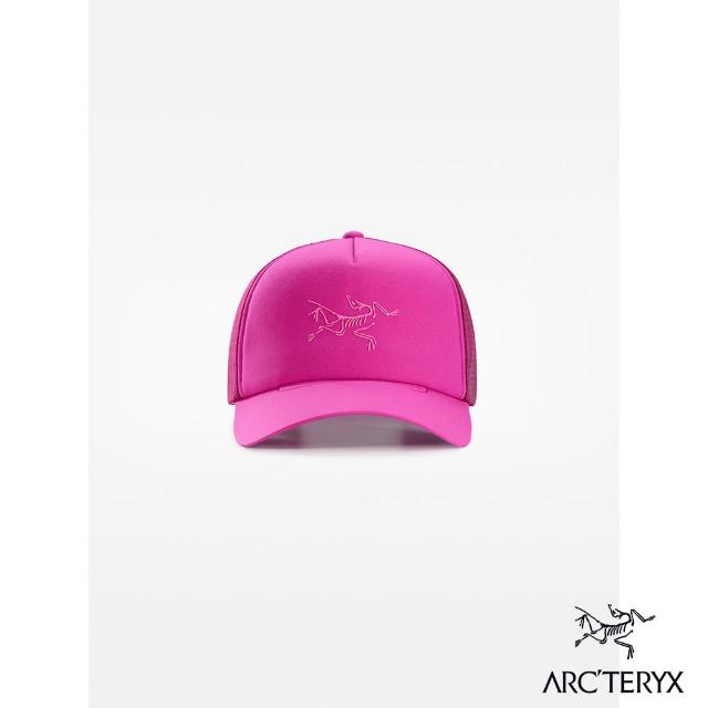 【Arcteryx 始祖鳥】LOGO 棒球網帽(玫瑰紫)