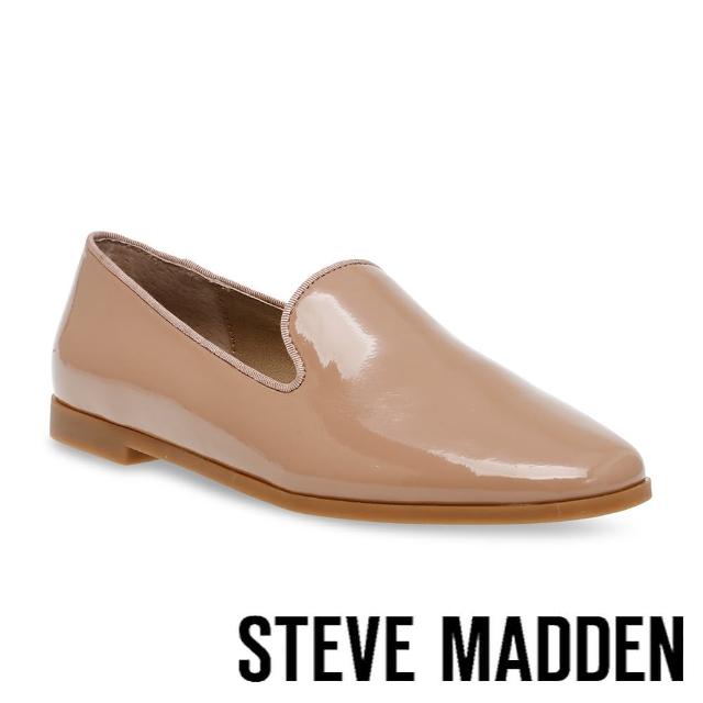 【STEVE MADDEN】CORRAL 百搭鏡面平底鞋(棕色)