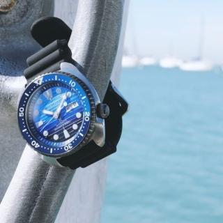 【SEIKO 精工】Prospex 海洋 潛水機械錶 藍/45mm/SK027(4R36-05H0A/SRPC91J1)