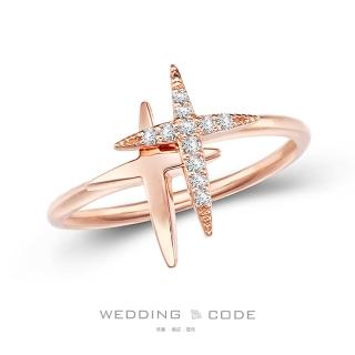 【WEDDING CODE】14K金 8分鑽石線戒 3732玫(天然鑽石 618 禮物)