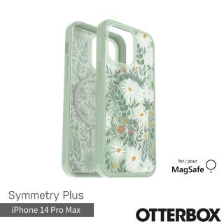 【OtterBox】iPhone 14 Pro Max 6.7吋 Symmetry Plus 炫彩幾何保護殼-星語草綠(支援MagSafe)