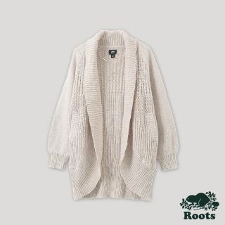 【Roots】Roots 女裝- 冬日軟萌系列 雪狐針織罩衫(薰衣草紫)