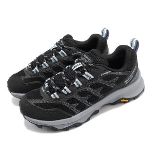 【MERRELL】戶外鞋 Moab Speed XTR GTX 女鞋 黑灰 防水 襪套式 低筒 輕量 登山 運動鞋(ML066956)