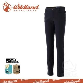 【Wildland 荒野】女 RE彈性合身保暖長褲《深藍》0A32391-72/保暖機能褲/工作褲(悠遊山水)