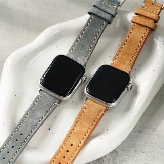 【W.wear】Apple watch-絨毛感麂皮蘋果錶帶(蘋果錶帶/真皮錶帶/輕柔色系)