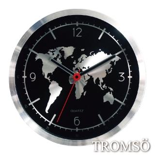【TROMSO】風尚義大利金屬時鐘-世界時尚(30.5x30.5cm)