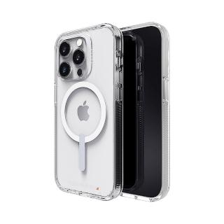 【Gear4】iPhone 14 Pro 6.1吋 D3O Crystal Palace Snap 水晶透明磁吸款-抗菌軍規防摔保護殼