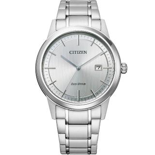 【CITIZEN 星辰】簡約商務Eco-Drive 光動能男錶 禮物 手錶(AW1231-66A)