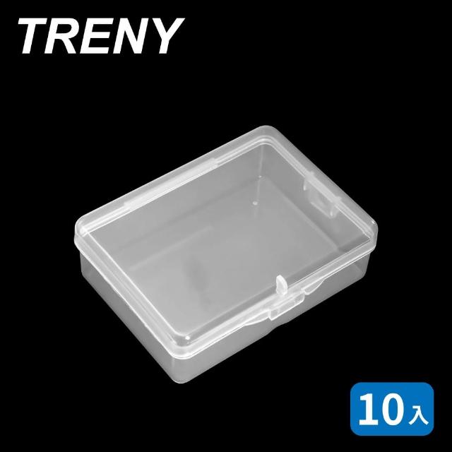 【TRENY】長方形透明收納盒-中10入